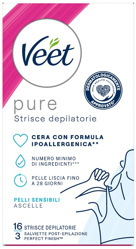 VEET STRISCE ASCELLE IPOALLERGENICHE 16 PEZZI - pharmaonline24.it