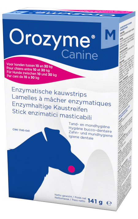OROZYME CANINE STRISCE ENZIMATICHE MASTICABILI PER CANI DI TAGLIA MEDIA - pharmaonline24.it