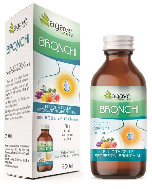 AGAVE NATURA SCIROPPO BRONCHI 200 ML - pharmaonline24.it