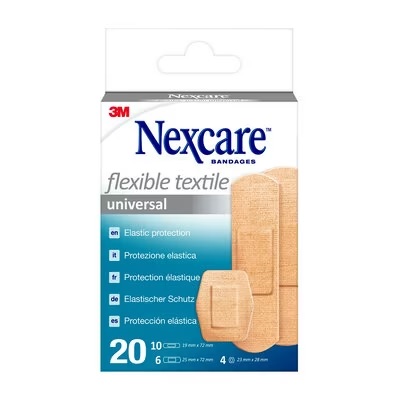 CEROTTO PREPARATO NEXCARE TEXTILE N0420AS ASSORTITI 3 MISURE 10 CEROTTI 19X72MM + 6 CEROTTI 25X72MM + 4 CEROTTI 22,5MM - pharmaonline24.it