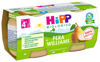 HIPP BIO OMOGENEIZZATO PERA WILLIAMS 2 X 80 G - pharmaonline24.it