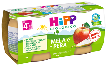 HIPP OMOGENEIZZATO MELA/PERA 2 X 80 G - pharmaonline24.it