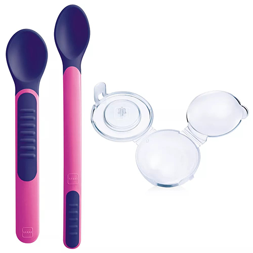 MAM HEAT SENSITIVE SPOONS & COVER 6+ FEMMINA - pharmaonline24.it