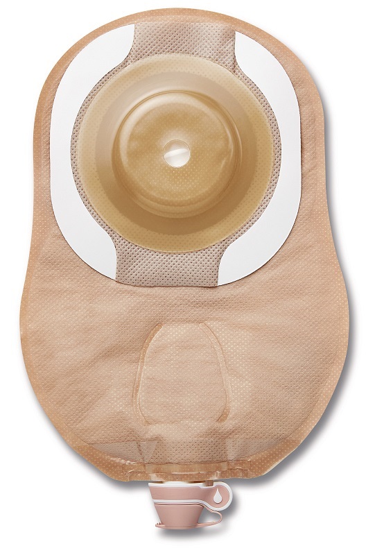 MODERMA FLEX CERAPLUS SACCA APERTA CONVESSA SOFT MIDI PER UROSTOMIA OPACA CON FINESTRA B/A PRETAGLIATA 20 MM - pharmaonline24.it