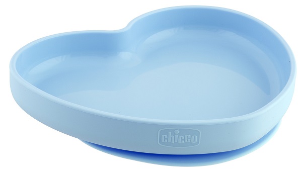 CHICCO PIATTO CUORE VENTOSA SILICONE BLU - pharmaonline24.it