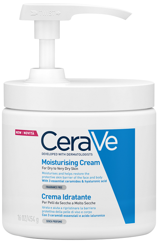 CERAVE CREMA IDRATANTE PER PELLI DA SECCHE A MOLTO SECCHE 454 G PUMP - pharmaonline24.it