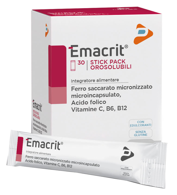 EMACRIT OROSOLUBILE 30 STICK PACK - pharmaonline24.it