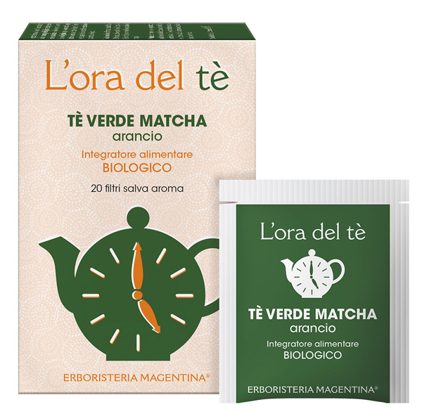 TE' VERDE MATCHA/ARANCIO BIO 20 FILTRI 30 G - pharmaonline24.it