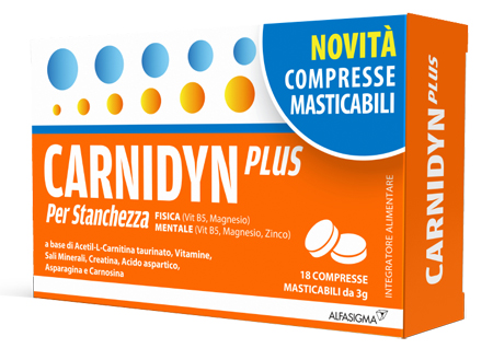 CARNIDYN PLUS 18 COMPRESSE MASTICABILI - pharmaonline24.it