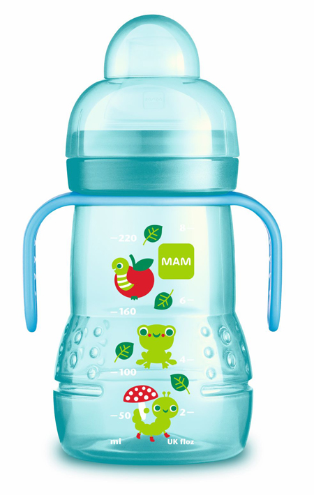 MAM TRAINER 220 ML 4+ BECCUCCIO SOFT SILICONE FEMMINA - pharmaonline24.it