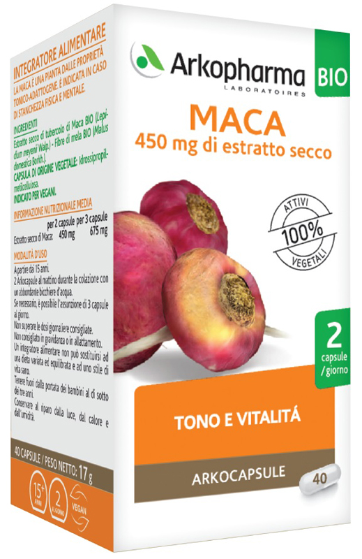 ARKO CAPSULE MACA BIO 40 CAPSULE - pharmaonline24.it