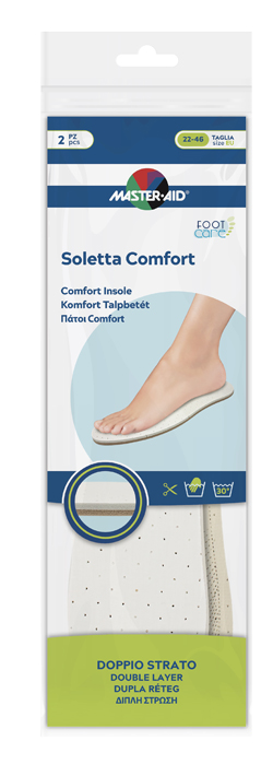MASTER-AID FOOTCARE SOLETTA COMFORT RITAGLIABILE 2 PEZZI I1 - pharmaonline24.it
