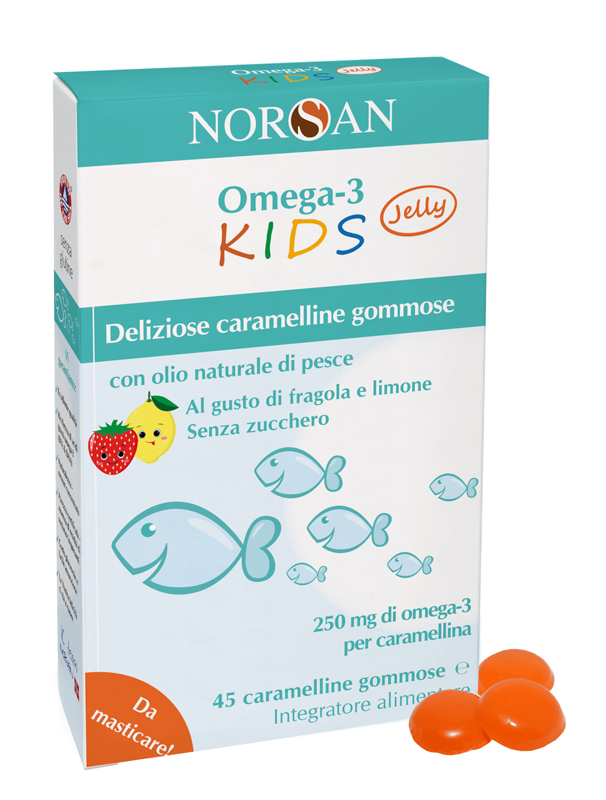 NORSAN OMEGA 3 KIDS 45 CARAMELLINE GOMMOSE - pharmaonline24.it