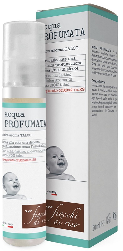 FIOCCHI DI RISO ACQUA PROFUMATA RINFRESCANTE TALCO 50 ML - pharmaonline24.it