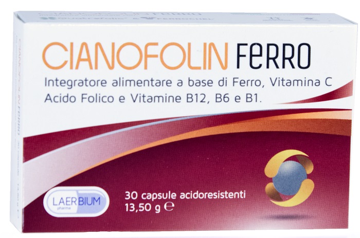 CIANOFOLIN FERRO 30 CAPSULE - pharmaonline24.it