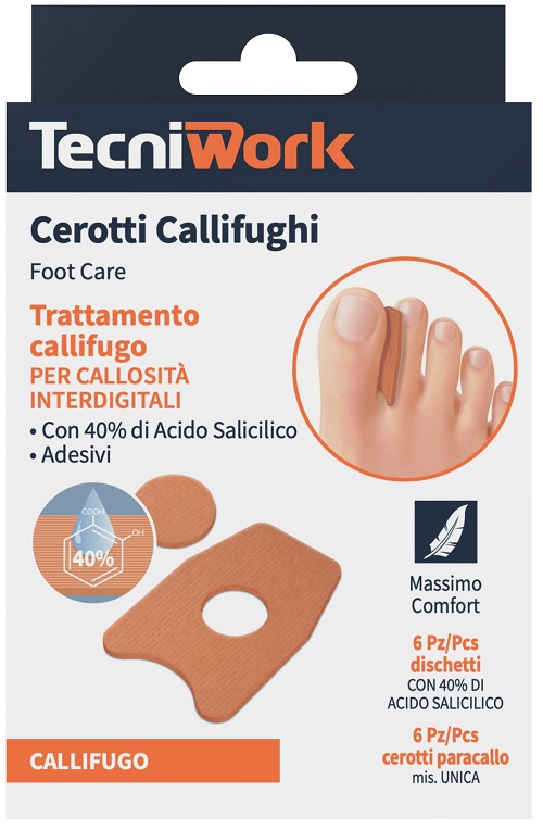 CEROTTO CALLIFUGO INTERDIGITALE 6 PEZZI + 6 DISCHETTI - pharmaonline24.it