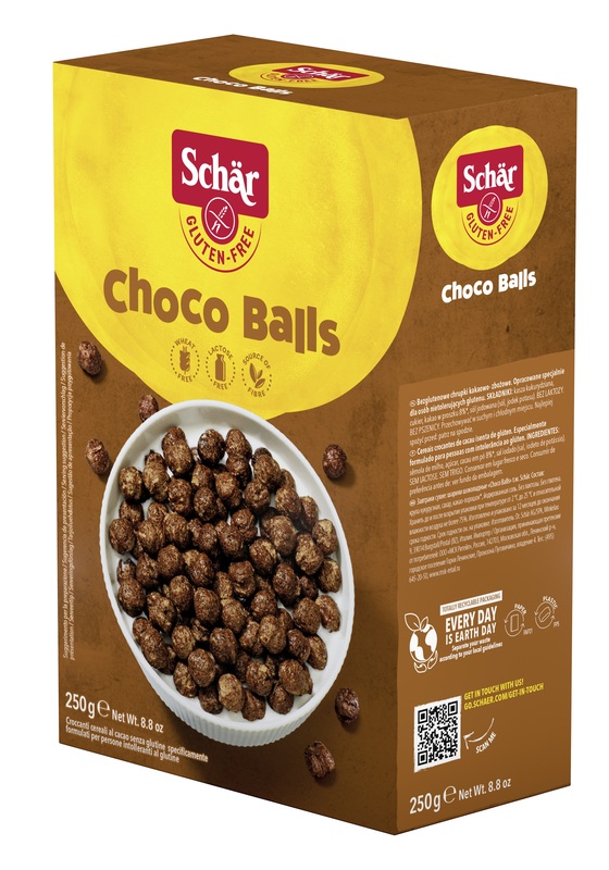 SCHAR CHOCO BALLS CEREALI SENZA LATTOSIO 250 G - pharmaonline24.it