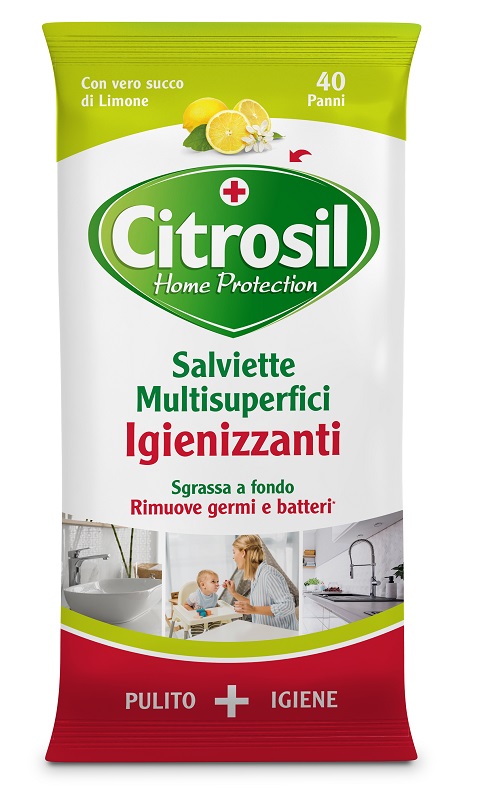 CITROSIL SALVIETTE IGIENIZZANTI LIMONE 40 PEZZI - pharmaonline24.it