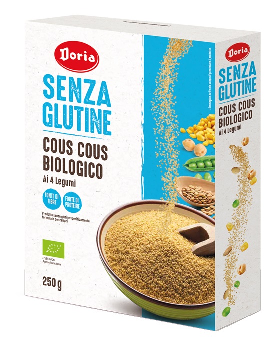 DORIA COUS COUS BIOLOGICO 4 LEGUMI 250 G - pharmaonline24.it
