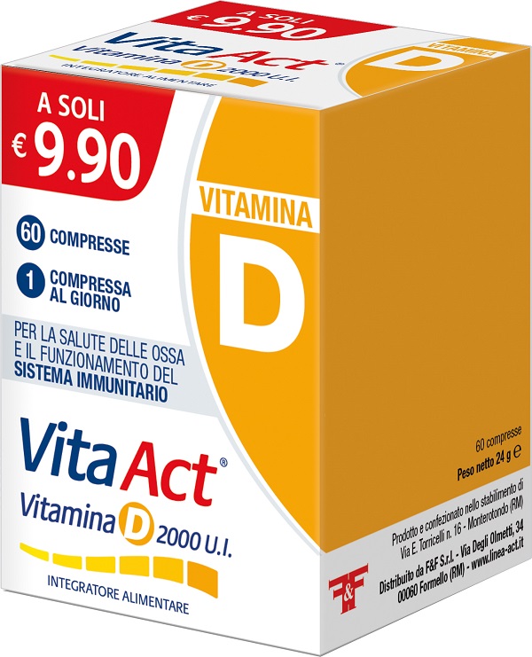 VITA ACT VITAMINA D 2000UI 60 COMPRESSE - pharmaonline24.it