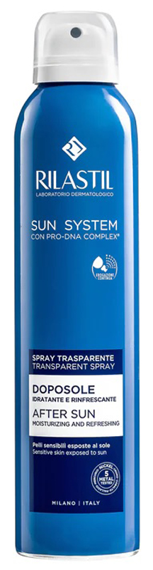 RILASTIL SUN SYSTEM DOPOSOLE SPRAY TRASPARENTE DOPOSOLE IDRATANTE E RINFRESCANTE 200 ML - pharmaonline24.it