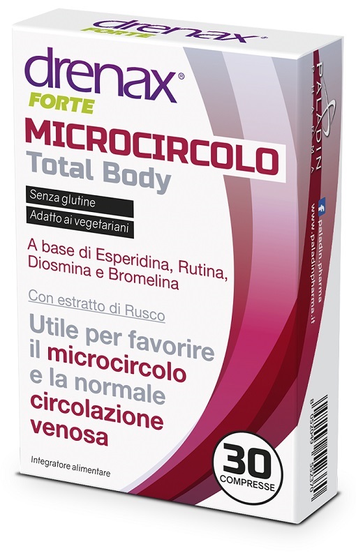 DRENAX FORTE MICROCIRCOLO TOTAL BODY 30 COMPRESSE - pharmaonline24.it