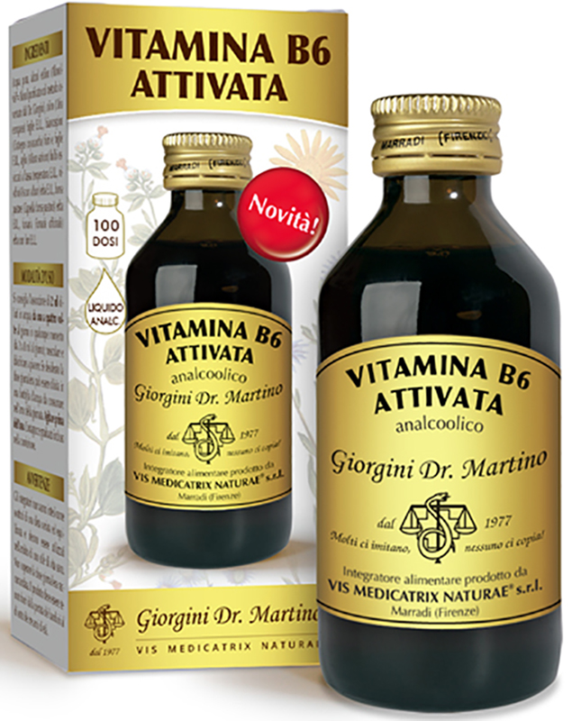 VITAMINA B6 ATTIVATA LIQUIDO ANALCOLICO 100 ML - pharmaonline24.it