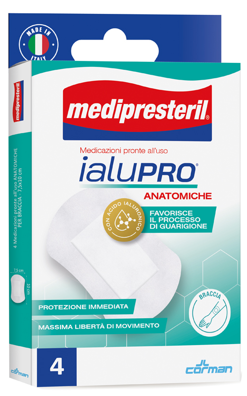 MEDIPRESTERIL IALUPRO BRACCIA 7,5X10 CM 4 PEZZI - pharmaonline24.it