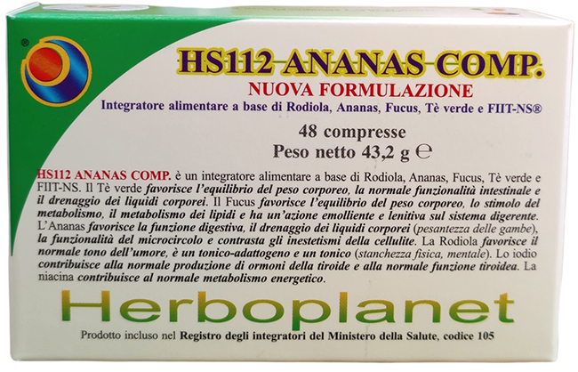 HS112 ANANAS COMP 48 COMPRESSE - pharmaonline24.it