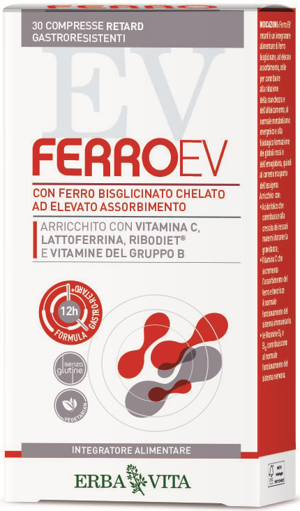 FERRO EV RETARD 30 COMPRESSE GASTRORESISTENTI - pharmaonline24.it