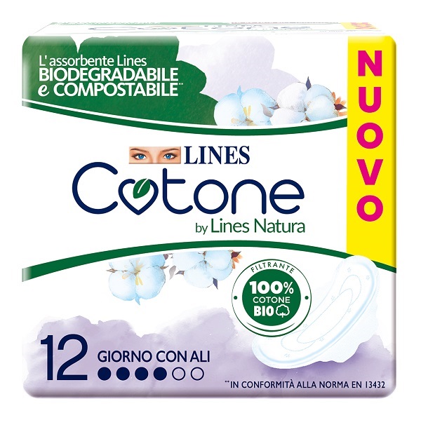 LINES COTONE BIO ULTRA ALI 12 PEZZI - pharmaonline24.it