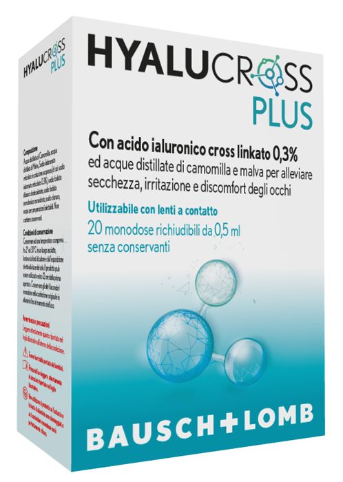 HYALUCROSS PLUS 20 FLACONCINI MONODOSE DA 0,5 ML - pharmaonline24.it
