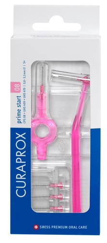 CURAPROX CPS 08 SCOVOLINO PRIME START 08 PINK 5 PEZZI - pharmaonline24.it