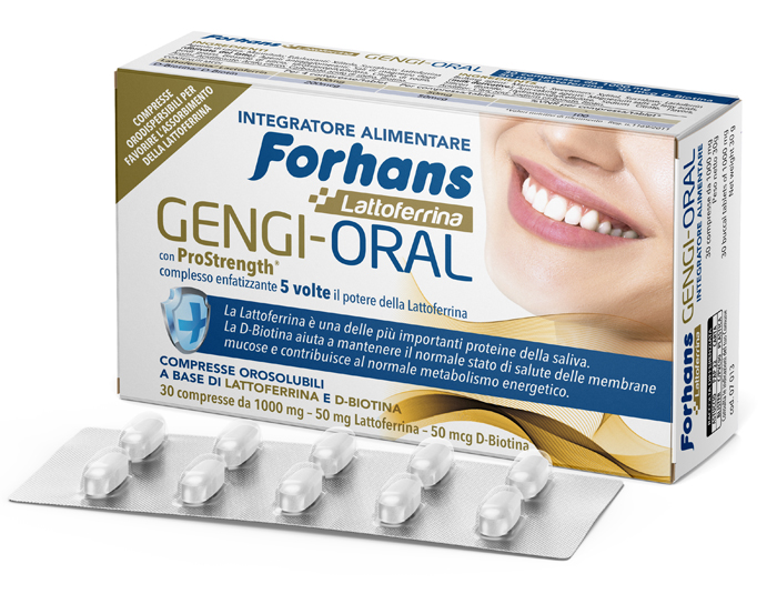 FORHANS LATTOFERRINA GENGI ORAL 30 COMPRESSE - pharmaonline24.it
