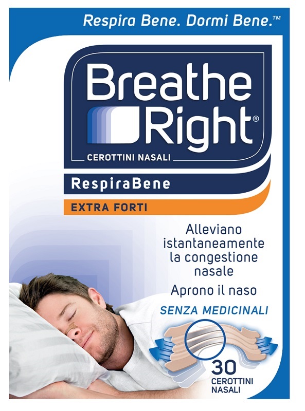 CEROTTI NASALI BREATHE RIGHT EXTRA FORTE 30 PEZZI - pharmaonline24.it