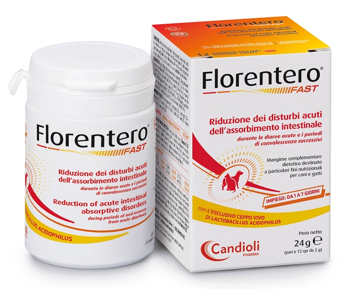 FLORENTERO FAST BARATTOLO DA 12 COMPRESSE APPETIBILI DA 2 G - pharmaonline24.it