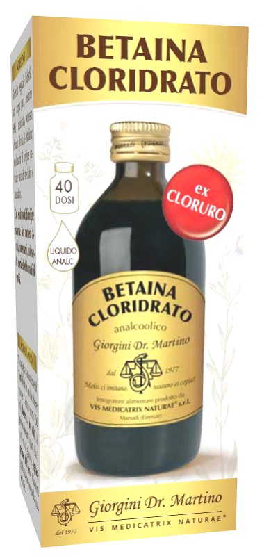 BETAINA CLORIDRATO LIQUIDO ANALCOLICO 200 ML - pharmaonline24.it