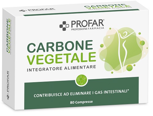 PROFAR CARBONE VEGETALE 80 COMPRESSE - pharmaonline24.it