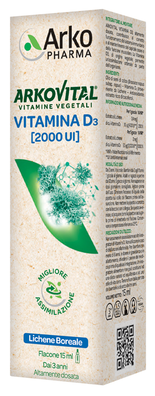ARKOVITAL VITAMIN D3 15 ML - pharmaonline24.it