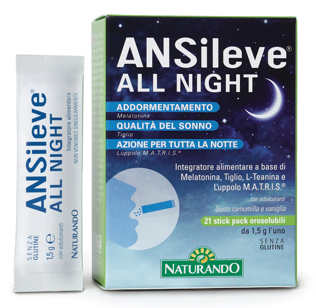 ANSILEVE ALL NIGHT 21 STICK PACK OROSOLUBILI - pharmaonline24.it