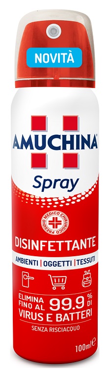 AMUCHINA SPRAY AMBIENTI OGGETTI TESSUTI 100 ML - pharmaonline24.it