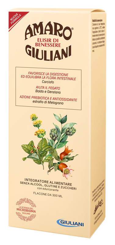 AMARO GIULIANI ELISIR BENESSERE 300 ML NUOVA FORMULA - pharmaonline24.it