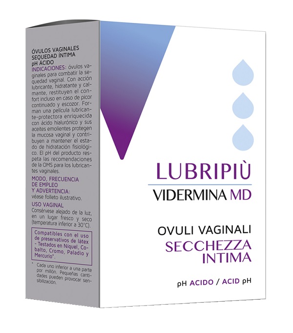 VIDERMINA LUBRIPIU' OVULI VAGINALI 2 BLISTER DA 5 OVULI - pharmaonline24.it