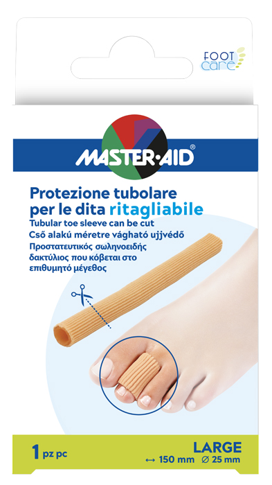 PROTEZIONE TUBOLARE MASTER-AID FOOTCARE RITAGLIABILE 15 CM 25 MM LARGE C8 - pharmaonline24.it