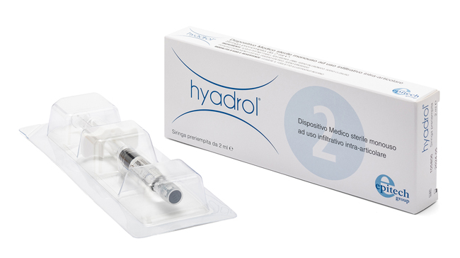 SIRINGA INTRA-ARTICOLARE HYADROL CON ACIDO IALURONICO 1% E ADELMITROL 2% CAPACITA' 2 ML - pharmaonline24.it