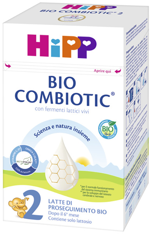 HIPP LATTE 2 COMBIOTIC 600 G BIO - pharmaonline24.it