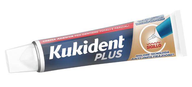 KUKIDENT PLUS BARRIERA ANTI-CIBO NEUTRO CREMA ADESIVA DENTIERE 40 G - pharmaonline24.it