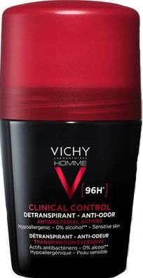 VICHY HOMME DEODORANTE CLINICAL CONTROL 96H ROLL 50 ML - pharmaonline24.it