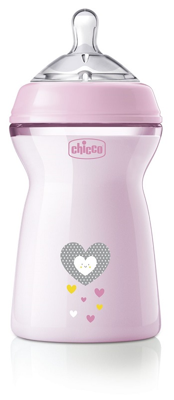 CHICCO BIBERON NAT FEEL PP 6M+ 330 ML BIMBA - pharmaonline24.it