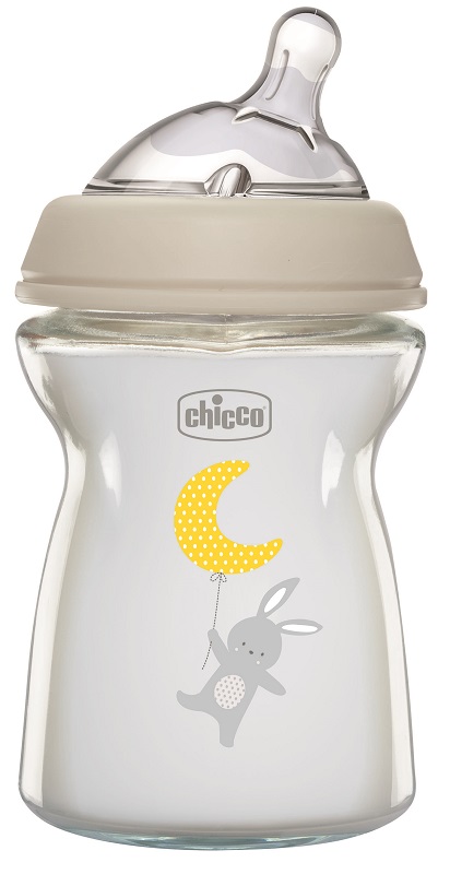 CHICCO BIBERON NAT FEEL VETRO 0M+ 250 ML - pharmaonline24.it